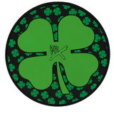 Top Accessories: KR Strikeforce Round Shammy Leather Pad Shamrock