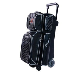 KR Strikeforce Royal Flush 360 Triple Roller Black Bowling Bags