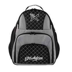 KR Strikeforce Royal Flush Deuce 2 Ball Backpack Silver Bowling Bags