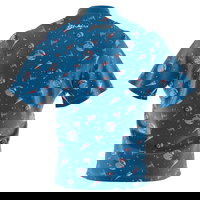 KR Strikeforce Star Wars Death Star Pattern Bowling Jersey BACK Image