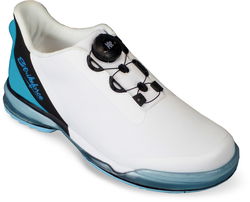 KR Strikeforce Unisex TPC Hype White/Black/Sky Right Hand Wide Width Bowling Shoes