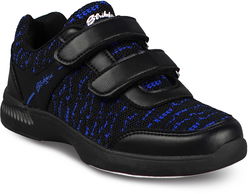 KR Strikeforce Youth Flyer Mesh Lite Black/Royal Velcro Bowling Shoes