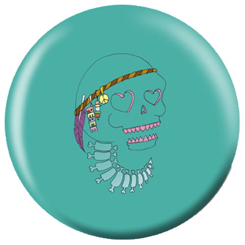 OnTheBallBowling Angel Szafranko Design Peace Skull