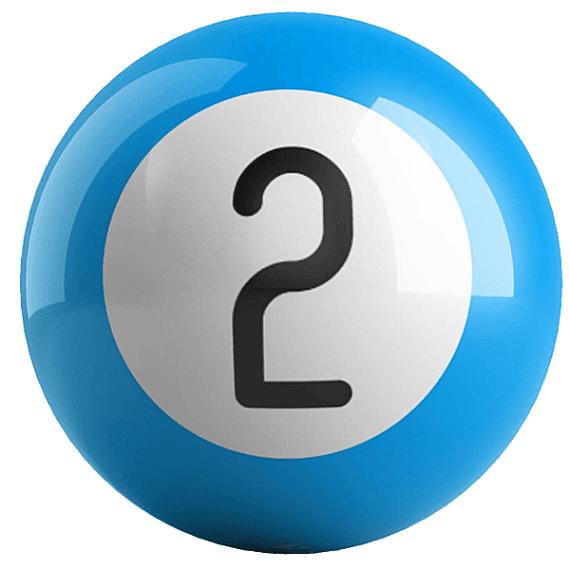 OnTheBallBowling Billiard Blue 2 Ball
