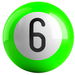 Review the OnTheBallBowling Billiard Green 6 Ball