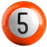 Top Kids Gear: OnTheBallBowling Billiard Orange 5 Ball