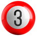 Review the OnTheBallBowling Billiard Red 3 Ball