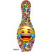 Review the OnTheBallBowling Bowling Emoji Laugh-Cry Pin