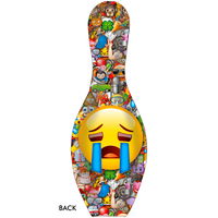 OnTheBallBowling Bowling Emoji Laugh-Cry Pin BACK Image