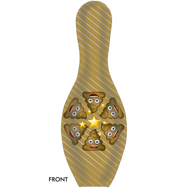 OnTheBallBowling Bowling Emoji Poo Happens Pin