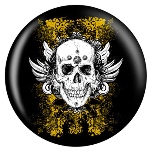 OnTheBallBowling Grunge Skull