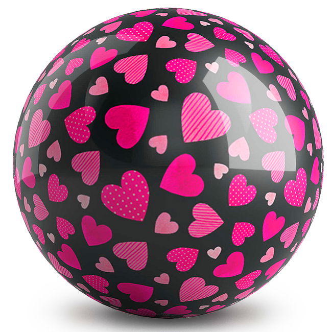 OnTheBallBowling Hearts Ball