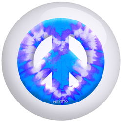 OnTheBallBowling Meyoto Blue Heart Tie Dye Bowling Balls