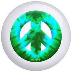 OnTheBallBowling Meyoto Green Heart Tie Dye Bowling Balls