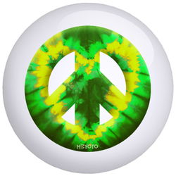 OnTheBallBowling Meyoto Green Yellow Heart Tie Dye Bowling Balls