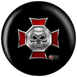 OnTheBallBowling Michael Graham Design Iron Cross Skull Bowling Balls