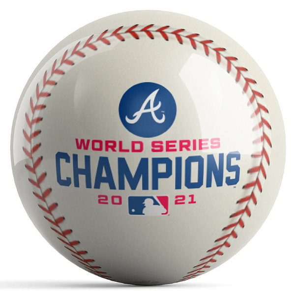 OnTheBallBowling MLB Atlanta Braves 2021 World Series Champs Baseball Ball
