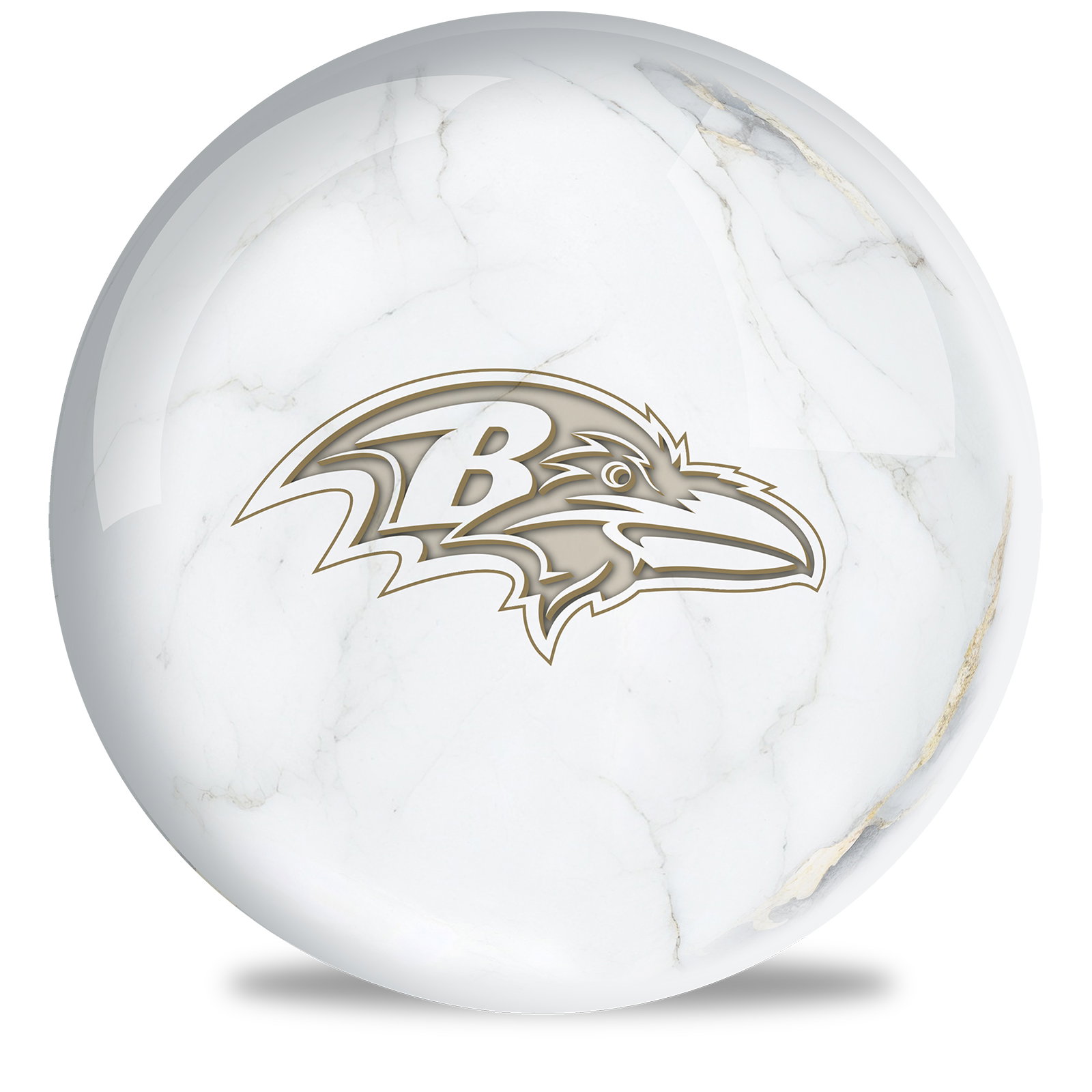 OnTheBallBowling NFL Baltimore Ravens Marble Ball