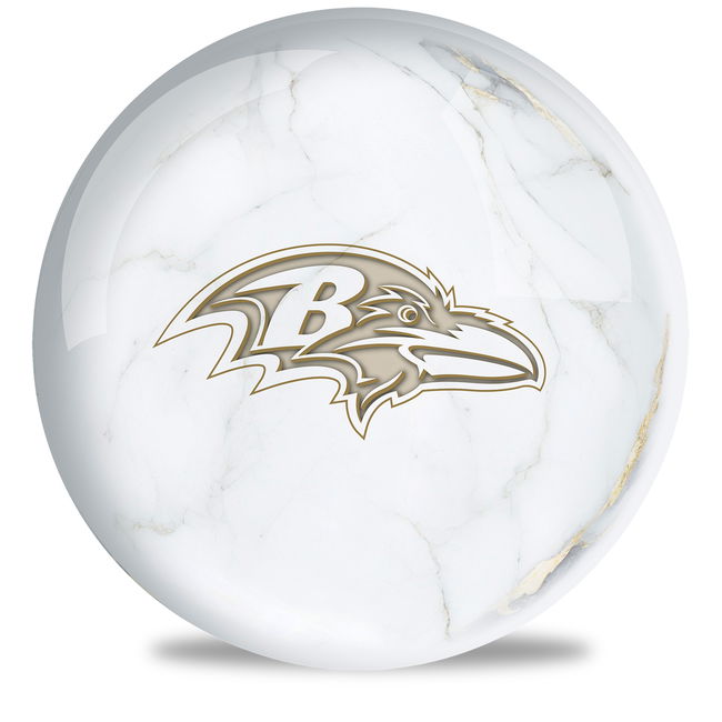 OnTheBallBowling NFL Baltimore Ravens Marble Ball