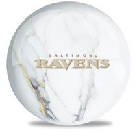 OnTheBallBowling NFL Baltimore Ravens Marble Ball ALT Image