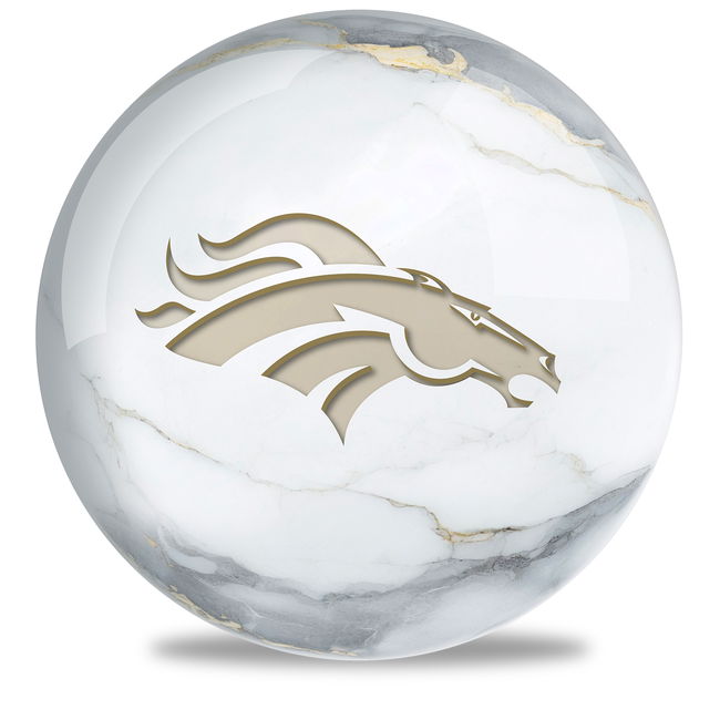 OnTheBallBowling NFL Denver Broncos Marble Ball