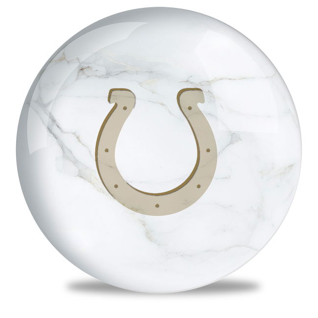 OnTheBallBowling NFL Indianapolis Colts Marble Ball