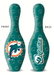 Review the OnTheBallBowling NFL Miami Dolphins Bowling Pin