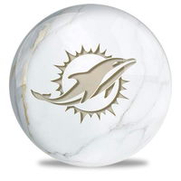 OnTheBallBowling NFL Miami Dolphins Marble Ball MAIN Image