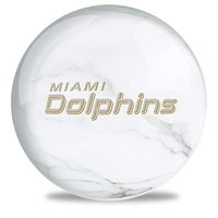 OnTheBallBowling NFL Miami Dolphins Marble Ball ALT Image