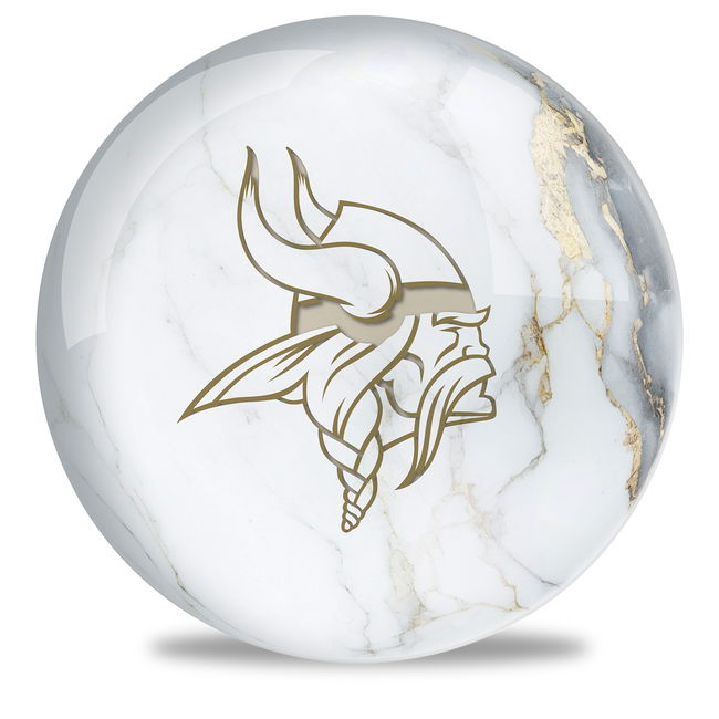 OnTheBallBowling NFL Minnesota Vikings Marble Ball