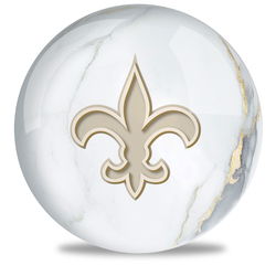 OnTheBallBowling NFL New Orleans Saints Marble Ball Bowling Balls
