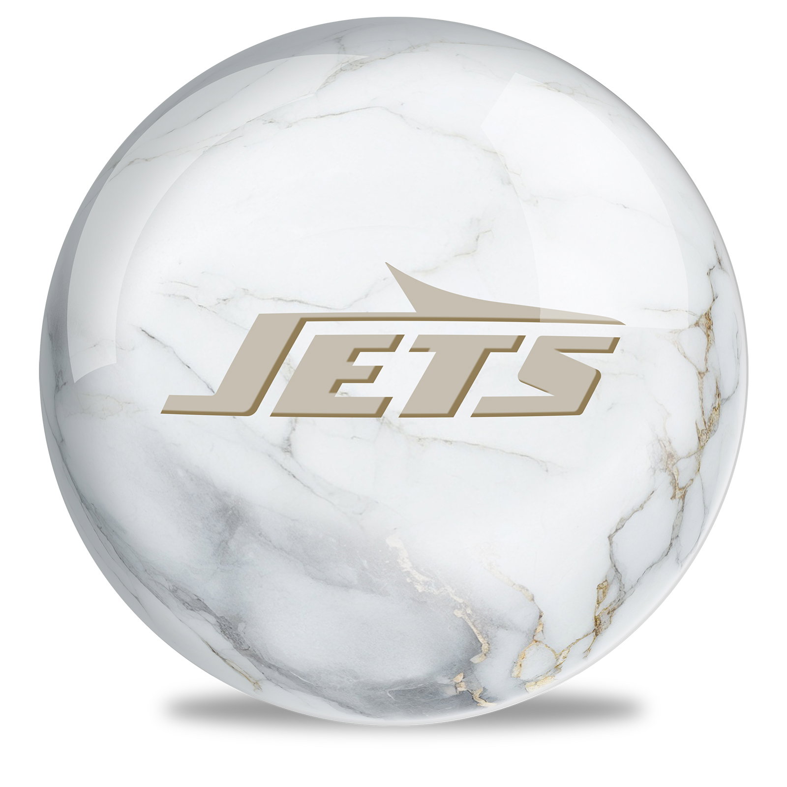 OnTheBallBowling NFL New York Jets Marble Ball