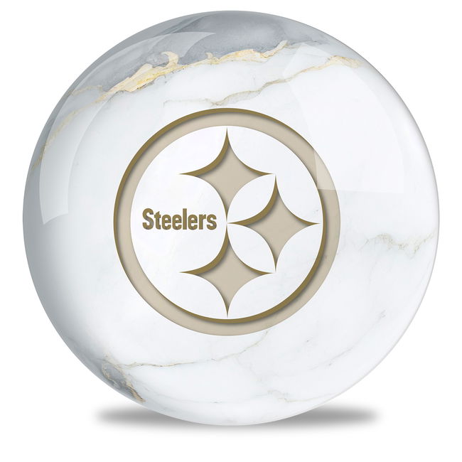 OnTheBallBowling NFL Pittsburgh Steelers Marble Ball
