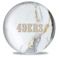 OnTheBallBowling NFL San Francisco 49ers Marble Ball ALT Image