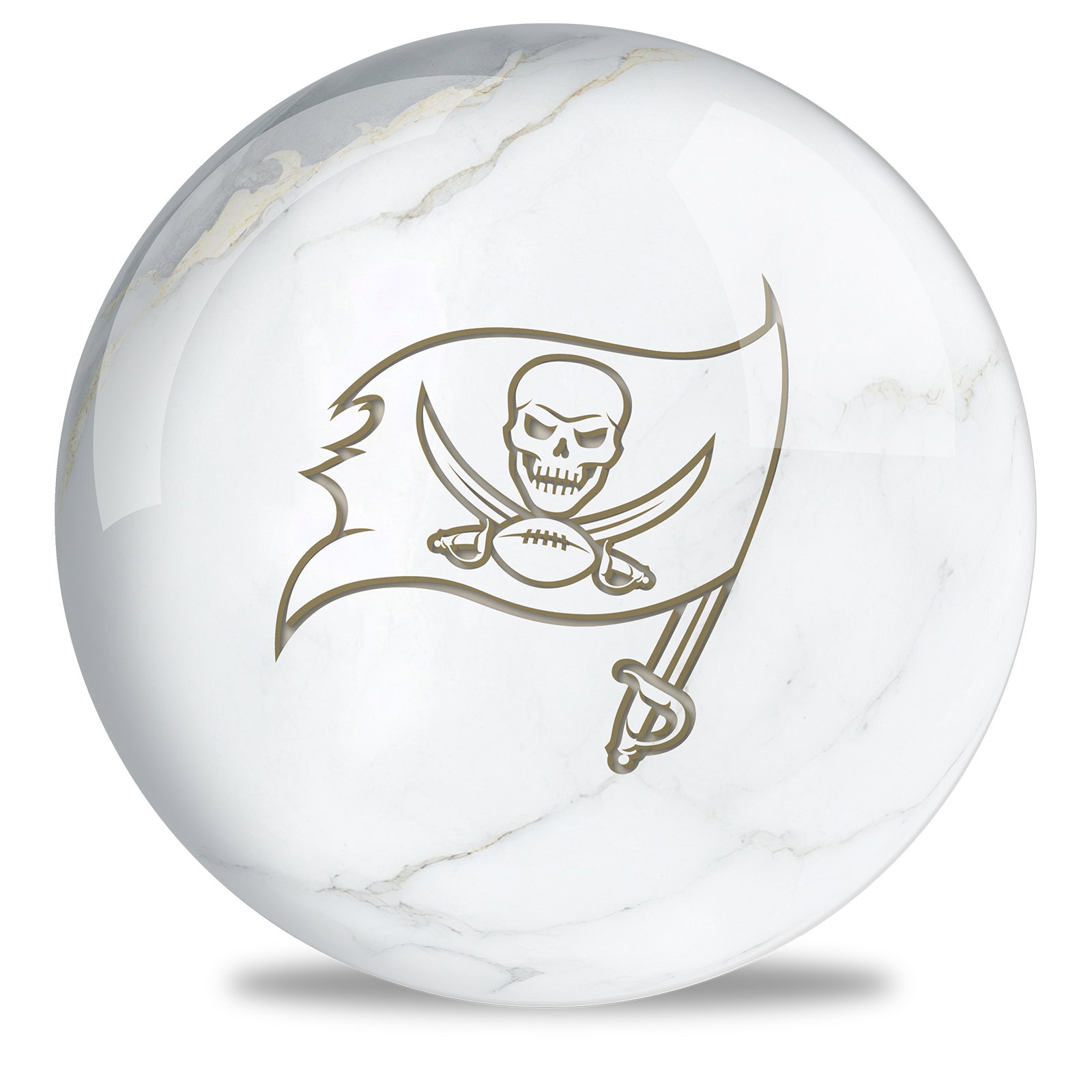 OnTheBallBowling NFL Tampa Bay Buccaneers Marble Ball