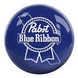 OnTheBallBowling Pabst Blue Ribbon Logo Ball Blue Bowling Balls