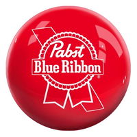 OnTheBallBowling Pabst Blue Ribbon Logo Ball Red MAIN Image
