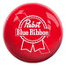 Review the OnTheBallBowling Pabst Blue Ribbon Logo Ball Red