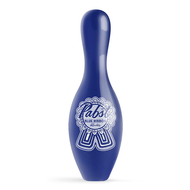 OnTheBallBowling Pabst Classic Ribbon Pin Blue