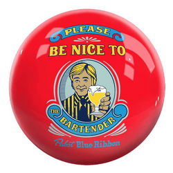 OnTheBallBowling Pabst Please Be Nice to the Bartender Ball Bowling Balls