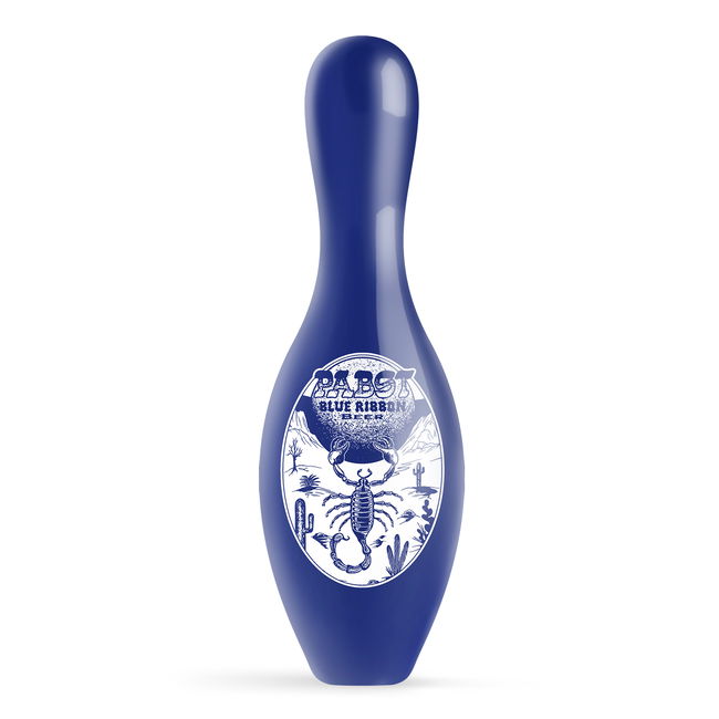 OnTheBallBowling Pabst Scorpion Blue/White Pin