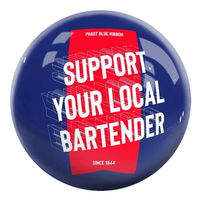 OnTheBallBowling Pabst Support Your Local Bartender Ball ALT Image
