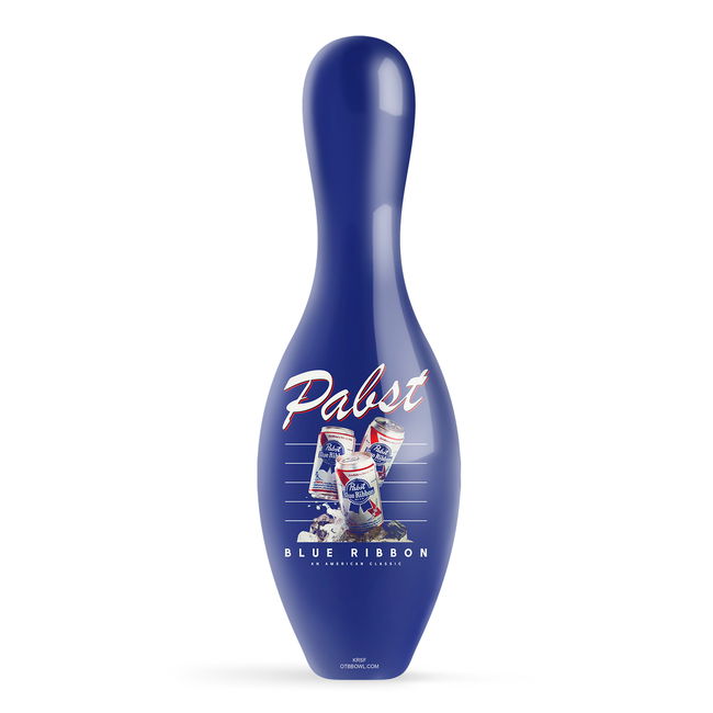 OnTheBallBowling Pabst Support Your Local Bartender Pin MAIN Image