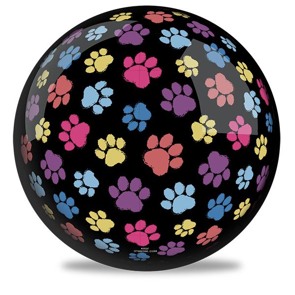OnTheBallBowling Paw Prints Ball