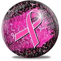 OnTheBallBowling Pink Ribbon Ball Bowling Balls