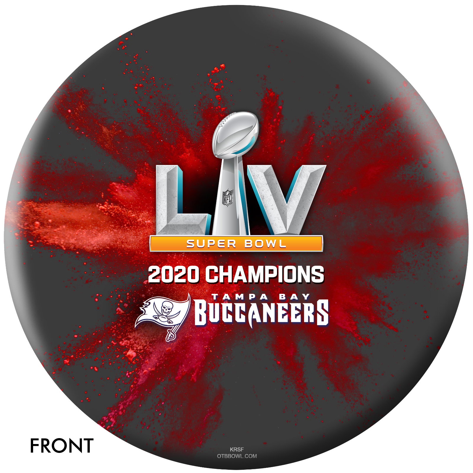 OnTheBallBowling Super Bowl 55 Champions Tampa Bay Buccaneers Ball