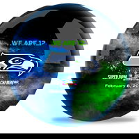 OnTheBallBowling Super Bowl LX Champion Seattle Seahawks Ball BACK Image