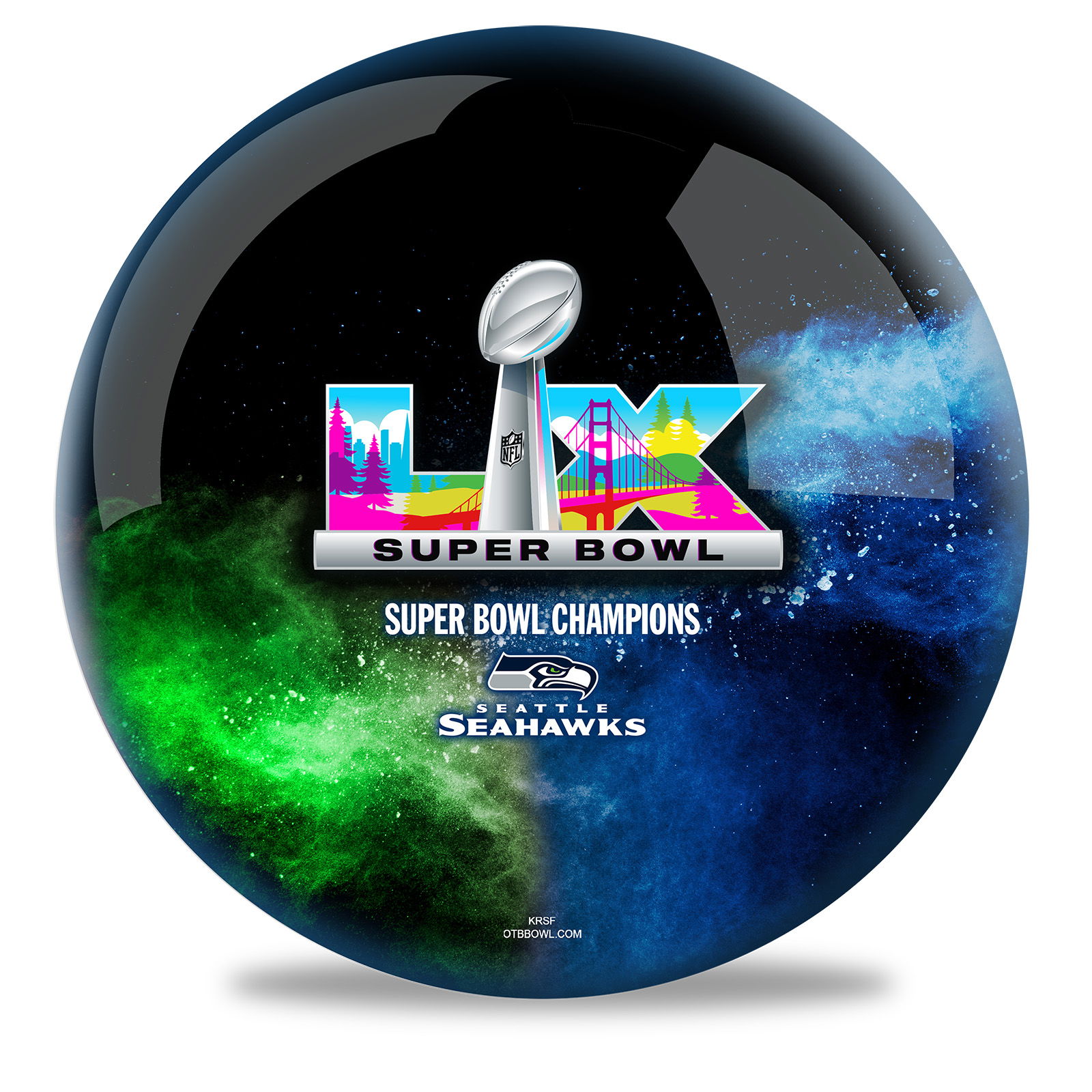 スーパーボール OnTheBallBowling Super Bowl LX Champion Seattle Seahawks Ball