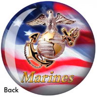 OnTheBallBowling U.S. Military Marines BACK Image