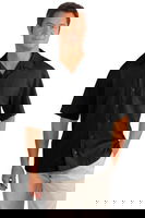 Port Authority Mens Easy Care Camp Shirt Black MAIN Image